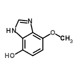 CAS 登录号：705927-94-2， 4-甲氧基-1H-苯并咪唑-7-醇