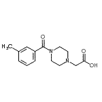 CAS 登录号：705941-42-0， [4-(3-甲基苯甲酰)哌嗪-1-鎓-1-基]乙酸酯
