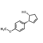 CAS 登录号：705942-73-0， (1R,2R)-2-(4-甲氧基苯基)-3-环戊烯-1-醇