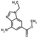 CAS 登录号：706792-98-5， 甲基4-氨基-1-乙基-1H-苯并咪唑-6-羧酸酯