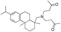 CAS 登录号:70776-88-4, (1R-(1alpha,4abeta,10aalpha))-4,4'-(((1,2,3,4,4a,9,10,10a-八氢-7-异丙基-1,4a-二甲基菲-1-基)甲基)亚氨基)二丁烷-2-酮