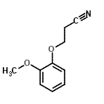 CAS 登录号：70786-42-4， 3-(2-甲氧基苯氧基)丙腈