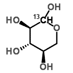 CAS#: 70849-21-7, D-(1-<sup>13</sup>C)Xylopyranose