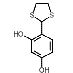 CAS 登录号：709615-23-6， 4-(1,3-二噻戊环-2-基)-1,3-苯二酚