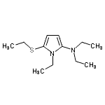 CAS 登录号：709644-47-3， N,N,1-三乙基-5-(乙硫基)-1H-吡咯-2-胺