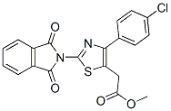 CAS 登录号:71013-48-4, 4-(对氯苯基)-2-(1,3-二氧代-1H-异吲哚-2-基)-5-噻唑乙酸甲酯