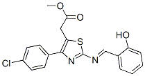 CAS#: 71013-52-0, 4-(p-Chlorophenyl)-2-[(O-Hydroxybenzylidene)Amino]-5-Thiazoleacetic Acid Methyl Ester