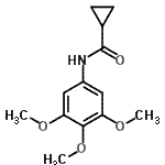 CAS 登录号：710319-42-9， N-(3,4,5-三甲氧基苯基)环丙烷甲酰胺