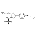 CAS#: 71032-91-2, Potassium 2-(4-aminophenyl)-5-methyl-1,3-benzothiazole-7-sulfonate