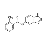 CAS 登录号：710329-42-3， N-(1H-吲唑-5-基)-2-甲基苯甲酰胺