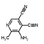 CAS 登录号：71058-42-9， 5-氨基-6-甲基-3,4-吡啶二甲腈