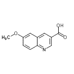 CAS 登录号：71082-47-8， 6-甲氧基-3-喹啉羧酸