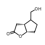 CAS 登录号：71116-15-9， (3aR,6aS)-4-(羟基甲基)六氢-2H-环戊二烯并[b]呋喃-2-酮