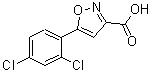 CAS#: 712348-40-8, 5-(2,4-Dichlorophenyl)-1,2-oxazole-3-carboxylic acid