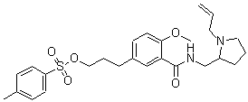 CAS#: 713135-14-9, 3-(3-{[(1-Allyl-2-pyrrolidinyl)methyl]carbamoyl}-4-methoxyphenyl)propyl 4-methylbenzenesulfonate