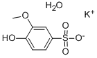 CAS 登录号：7134-11-4， 钾愈创木酚磺酸盐