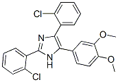 CAS 登录号:71360-31-1, 2,4-二-(2-氯苯基)-5-(3,4-二甲氧基苯基)-咪唑