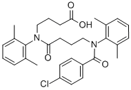 CAS#: 71455-66-8, N-(N-(4-Chlorobenzoyl)-4-(2,6-Dimethylanilino)Butyryl)-4-(2,6-Dimethyl Anilino)Butyric Acid