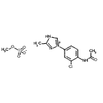 CAS#: 71501-35-4, 1-(4-Acetamido-3-chlorophenyl)-3-methyl-1H-1,2,4-triazol-1-ium methyl sulfate