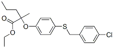 CAS#: 71547-93-8, Ethyl 2-[4-[(4-Chlorophenyl)Methylsulfanyl]Phenoxy]-2-Methyl-Pentanoate
