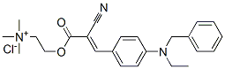 CAS#: 71550-24-8, [2-[[2-Cyano-3-[4-[Ethylbenzylamino]Phenyl]-1-Oxoallyl]Oxy]Ethyl]Trimethylammonium Chloride