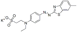 CAS#: 71673-06-8, Potassium 2-[Ethyl[4-[(6-Methyl-2-Benzothiazol-Yl)Azo]Phenyl]Amino]Ethanesulphonate