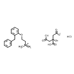 CAS#: 71720-57-5, 2-(2-Benzylphenoxy)-N,N-dimethylethanaminium 3,4-dicarboxy-3-hydroxybutanoate hydrochloride (1:1:1)