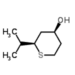 CAS 登录号：71772-80-0， (2R,4S)-2-异丙基四氢-2H-噻喃-4-醇