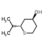 CAS 登录号：71772-84-4， (2S,4S)-2-异丙基四氢-2H-噻喃-4-醇
