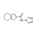 CAS 登录号:717872-62-3, N-(4H-1,2,4-三唑-4-基)-4,5,6,7-四氢-1-苯并噻吩-2-甲酰胺