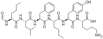 CAS#: 71901-21-8, N-Formyl-L-Norleucyl-L-Leucyl-L-Phenylalanyl-L-Norleucyl-L-Tyrosyl-L-Lysine
