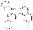 CAS 登录号:72042-11-6, 2-环己基-1-(6-甲基喹啉-4-基)-3-(1,3-噻唑-2-基)胍
