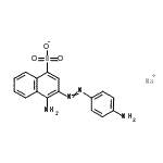 CAS 登录号：72102-78-4， 钠4-氨基-3-[(4-氨基苯基)偶氮]-1-萘磺酸酯