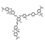 CAS#: 72139-02-7, 2-({4-[(2-Hydroxy-4-{[5-hydroxy-2,4-bis({4-[(4-nitro-2-sulfophenyl)amino]phenyl}diazenyl)phenyl]amino}phenyl)diazenyl]phenyl}amino)-5-nitrobenzenesulfonic acid