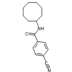 CAS 登录号：721405-90-9， 4-氰基-N-环辛基苯甲酰胺