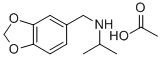 CAS 登录号:72156-39-9, 乙酸;N-(1,3-苯并二氧戊环-5-基甲基)丙-2-胺