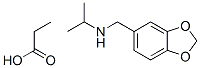 CAS 登录号:72156-40-2, N-(1,3-苯并二氧戊环-5-基甲基)丙-2-胺; 丙酸