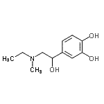 CAS 登录号：721917-87-9， 4-{2-[乙基(甲基)氨基]-1-羟基乙基}-1,2-苯二酚