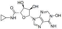 CAS 登录号:72209-26-8, (2S,3S,4R,5R)-N-环丙基-3,4-二羟基-5-(1-羟基-6-亚氨基-嘌呤-9-基)四氢呋喃-2-甲酰胺