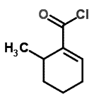 CAS 登录号：72233-49-9， 6-甲基-1-环己烯-1-甲酰氯