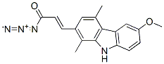 CAS#: 72237-90-2, 3-(6-Methoxy-1,4-Dimethyl-9H-Carbazol-2-Yl)Acryloyl Azide
