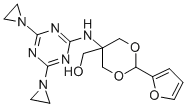 CAS 登录号：72239-53-3， [5-[(4,6-二亚乙基亚氨基-s-三嗪-2-基)氨基]-2-(2-呋喃基)-1,3-二恶烷-5-基]甲醇