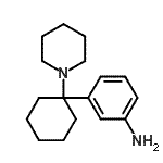 CAS 登录号：72242-00-3， 3-[1-(1-哌啶基)环己基]苯胺