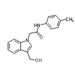 CAS 登录号：722468-69-1， 2-[3-(羟基甲基)-1H-吲哚-1-基]-N-(4-甲基苯基)乙酰胺