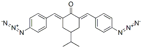 CAS 登录号：72259-81-5， 2,6-二[(4-叠氮基苯基)亚甲基]-4-(1-甲基乙基)-1-环己酮
