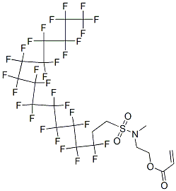 CAS 登录号：72276-07-4， 2-[甲基[(3,3,4,4,5,5,6,6,7,7,8,8,9,9,10,10,11,11,12,12,13,13,14,14,15,15,16,16,16-二十九氟十六烷基)磺酰基]氨基]乙基丙烯酸酯