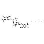 CAS 登录号：72379-54-5， 四钠3,3'-[(2,2'-二磺酸-4,4'-联苯二基)二-2,1-二氮烯二基]二(6-羟基-4-甲基苯甲酸酯)