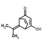 CAS 登录号：724423-61-4， 4-羟基-8-异亚丙基双环[3.2.1]辛-3,6-二烯-2-酮