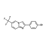 CAS 登录号：724742-88-5， 2-(4-溴苯基)-6-(三氟甲基)咪唑并[1,2-a]吡啶