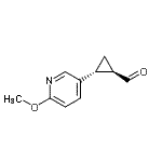 CAS 登录号：724770-89-2， (1R,2R)-2-(6-甲氧基-3-吡啶基)环丙烷甲醛